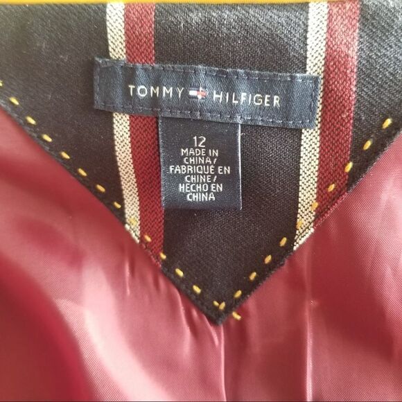 NWT Tommy Hilfiger blue stripe 2 buttons blazer 12 - Picture 13 of 14